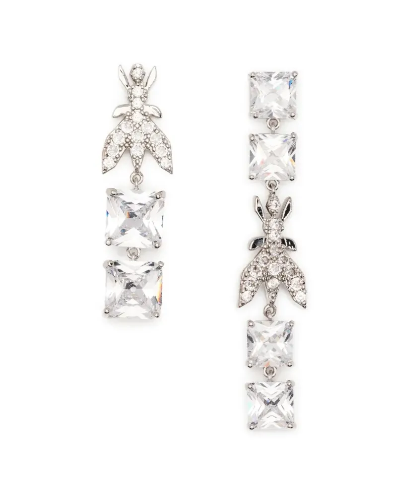 Patrizia Pepe asymmetrical pendant earrings - Silber Silber