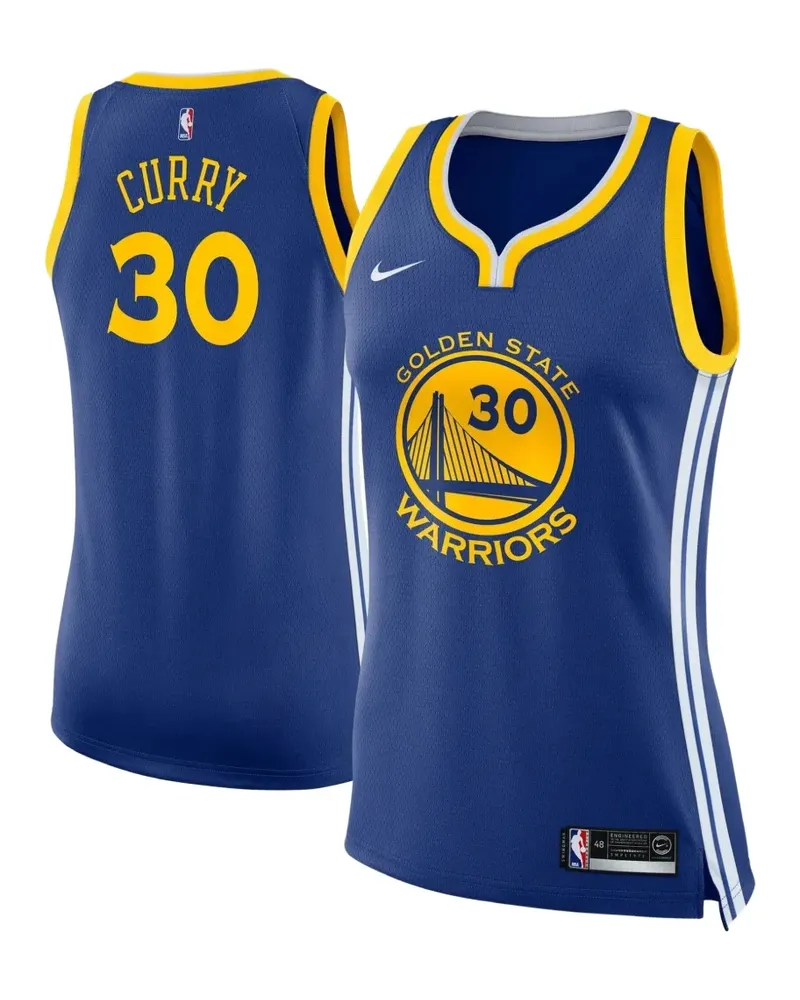 Nike NBA Golden State Warriors Basketball-Trikot - Blau Blau