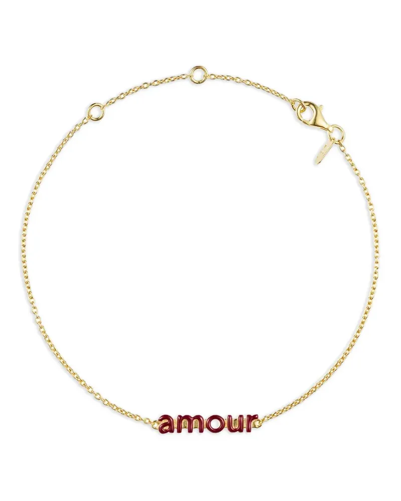 DESIGN LETTERS Armband mit Schriftzug - Gold Gold