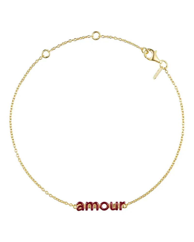 DESIGN LETTERS lettering-detail bracelet - Gold Gold