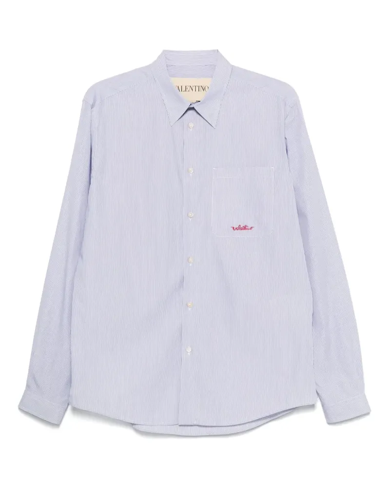 Valentino Garavani Gestreiftes Hemd - Blau Blau