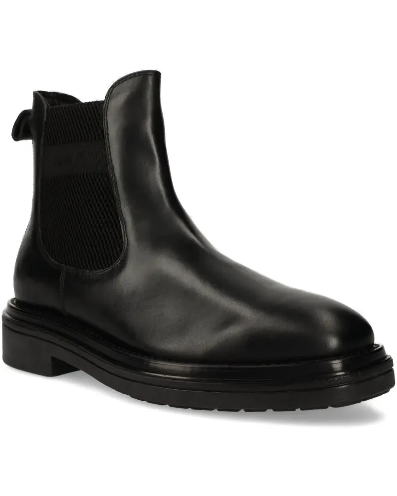 Gant Stiefel aus Leder - Schwarz Schwarz