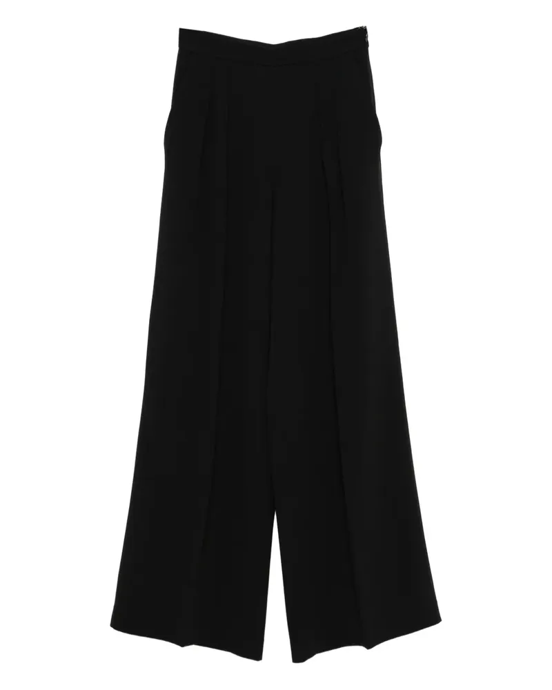 Twin-Set pleated wide-leg trousers - Schwarz Schwarz