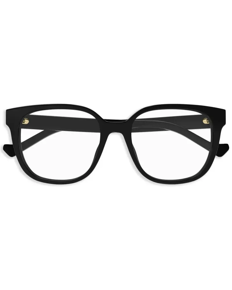 Gucci Brille mit eckigem Gestell - Schwarz Schwarz