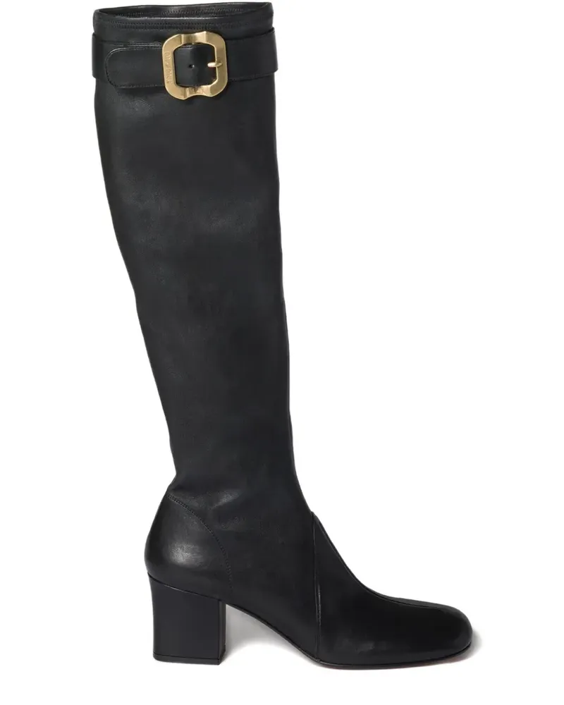 Miu Miu Stiefel mit Schnallenverschluss - Schwarz Schwarz