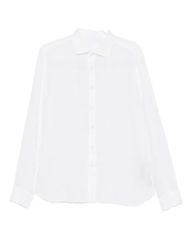 120% Lino long-sleeve shirt - Weiß Weiß
