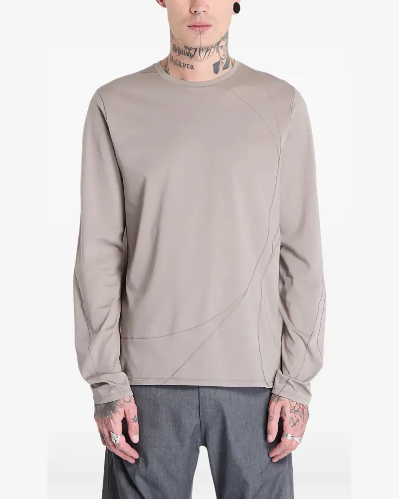 Post Archive Faction T-Shirt mit rundem Ausschnitt - Grau Grau