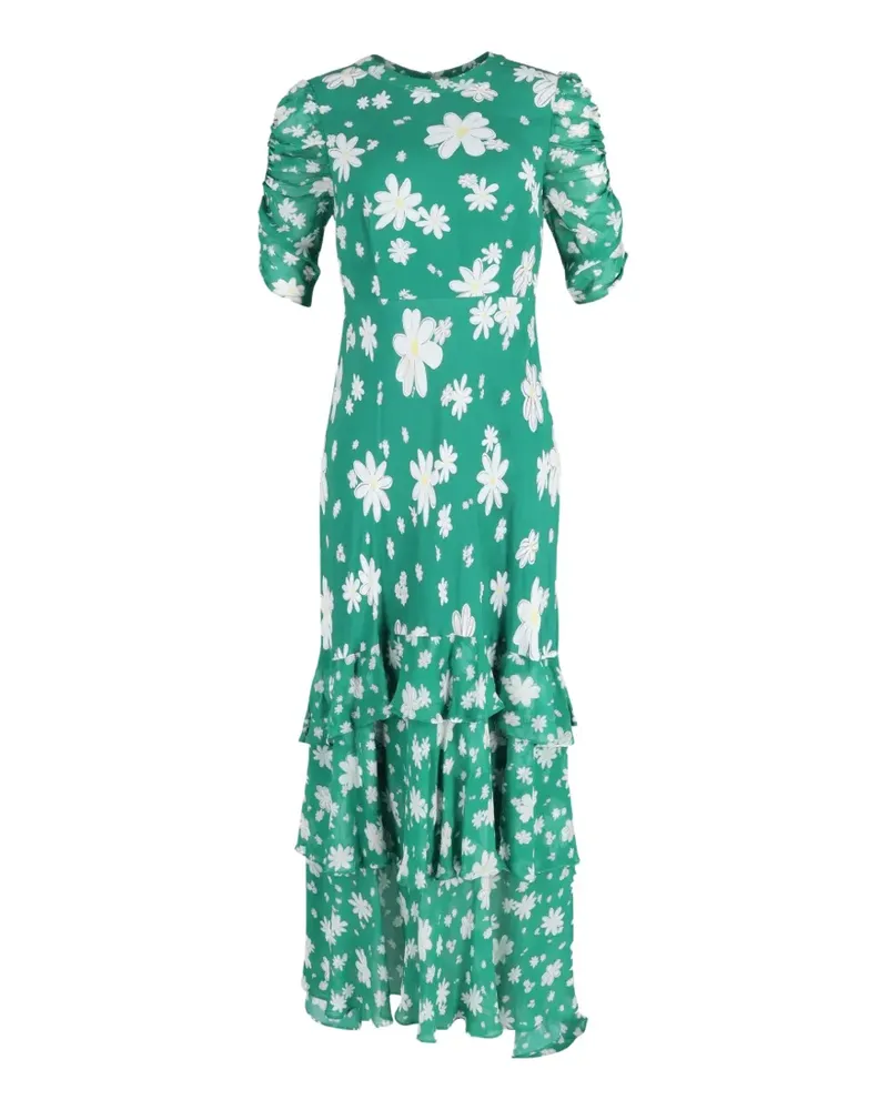 RIXO floral layered maxi dress - Grün Grün
