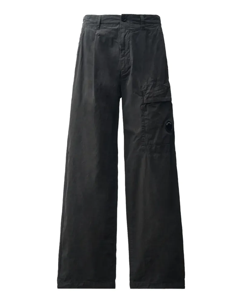 C.P. Company lens-detail cargo trousers - Schwarz Schwarz