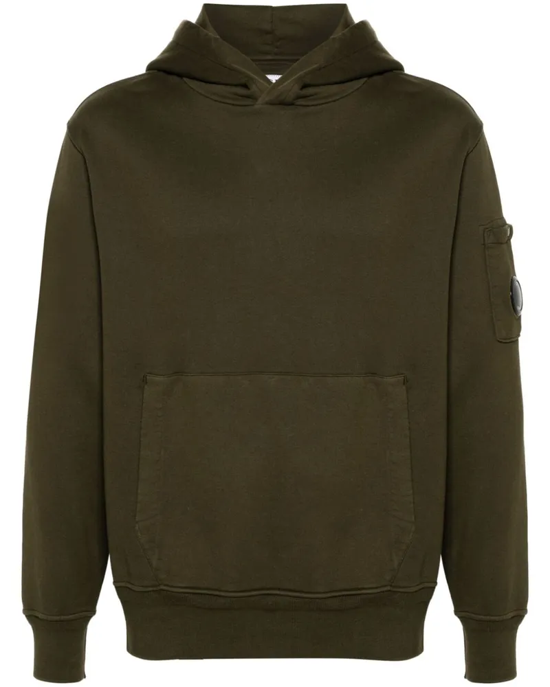 C.P. Company Diagonal Fleece Hoodie - Grün Grün