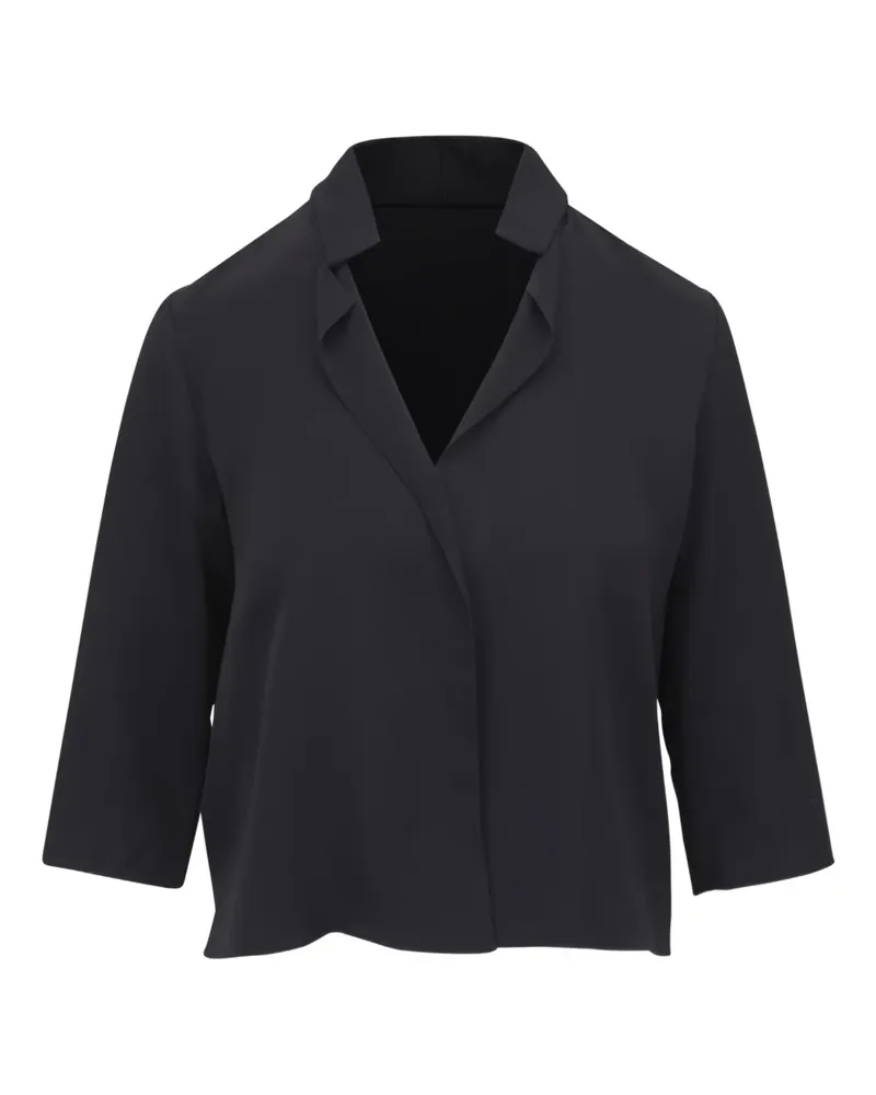 Peter Cohen Oberteil mit Kragen - Schwarz Schwarz