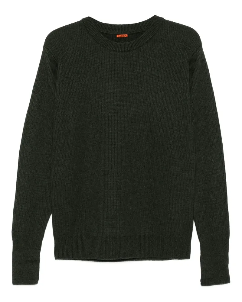 BARENA Gerippter Pullover - Grün Grün