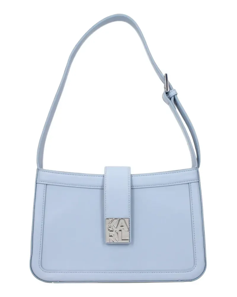Karl Lagerfeld logo-plaque shoulder bag - Blau Blau