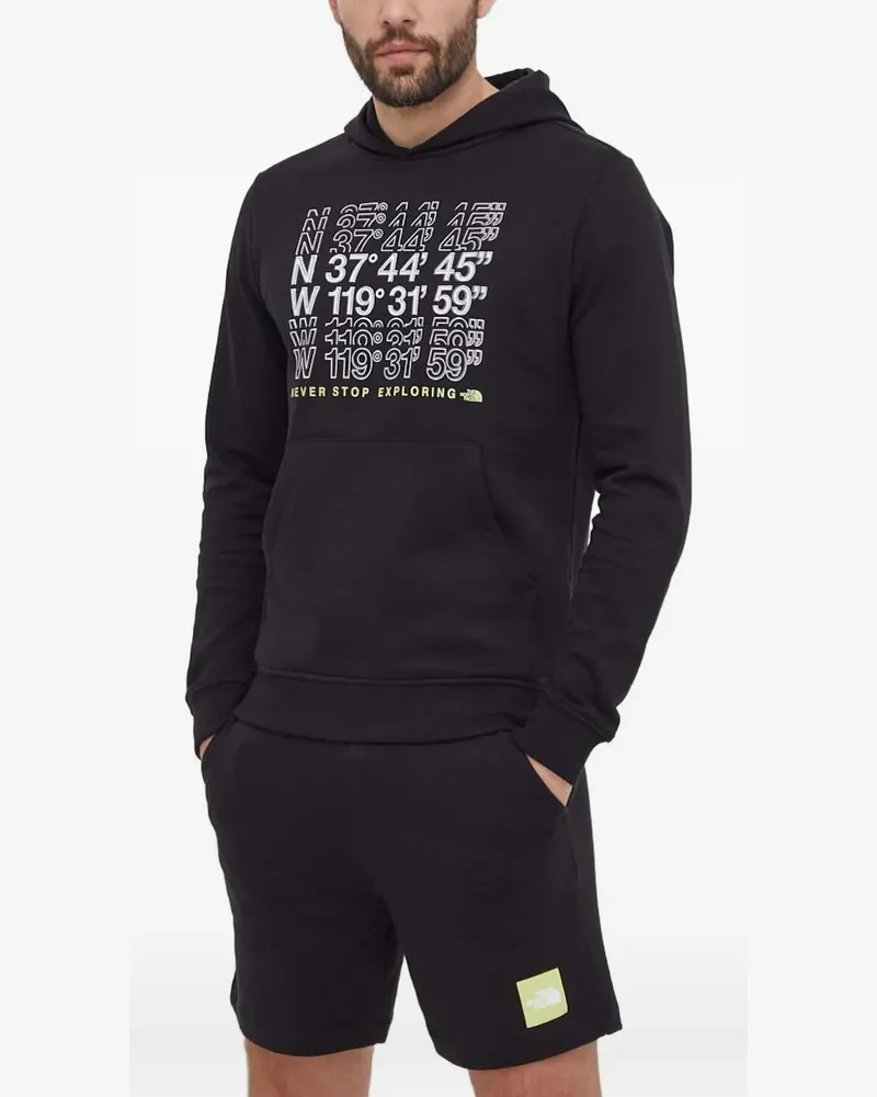 The North Face printed hooded sweatshirt - Schwarz Schwarz