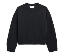 Kaschmirpullover mit Rundhalsausschnitt - Grau