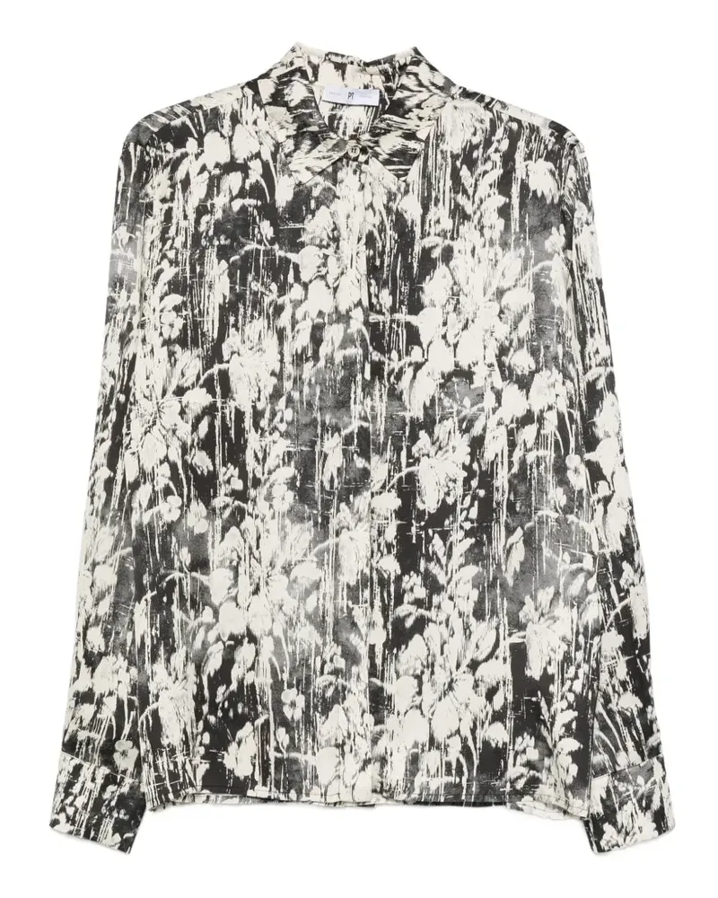 PT TORINO abstract-print long-sleeve shirt - Nude Nude