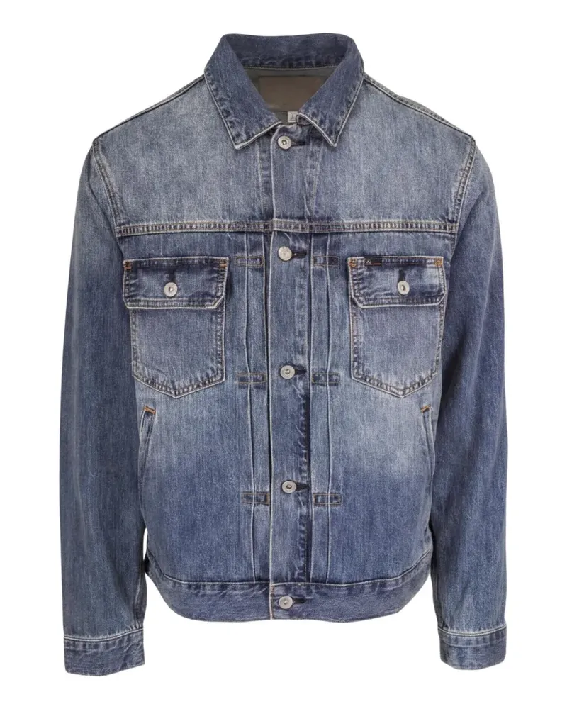 Adriano Goldschmied Jeansjacke mit Knopfverschluss - Blau Blau