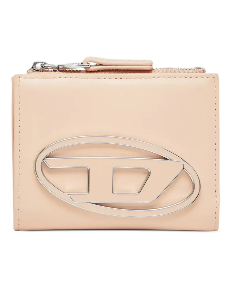 Diesel 1DR Portemonnaie mit Logo-Schild - Rosa Rosa