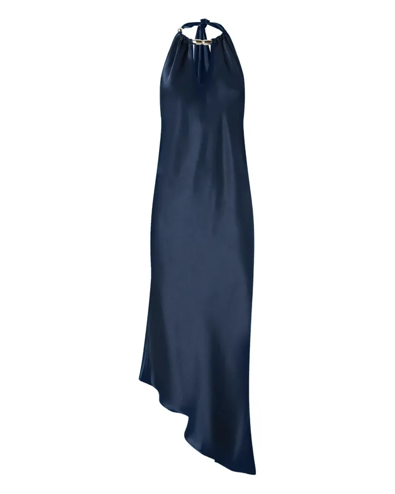 Pinko Midikleid mit Neckholder - Blau Blau