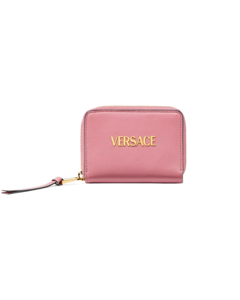 Versace Tag Portemonnaie mit Reißverschluss - Rosa Rosa