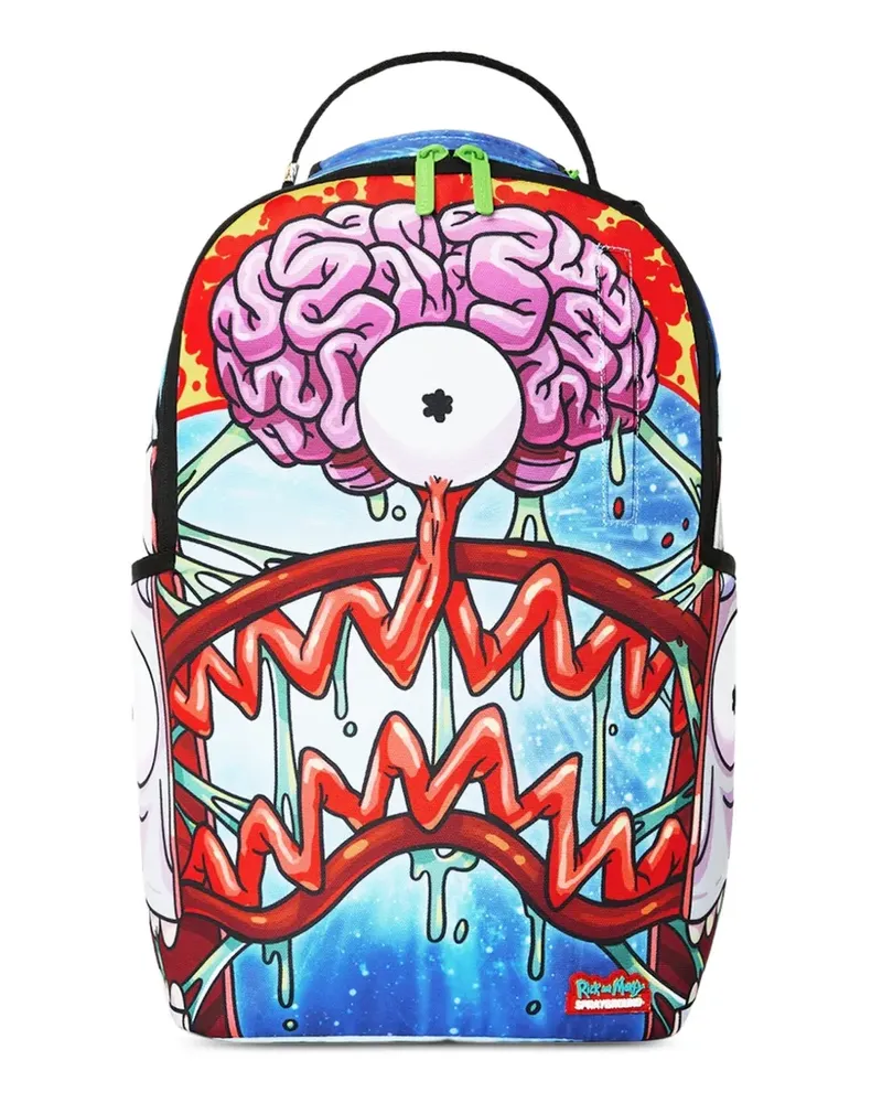 Sprayground x Rick and Morty Rucksack mit grafischem Print - Blau Blau