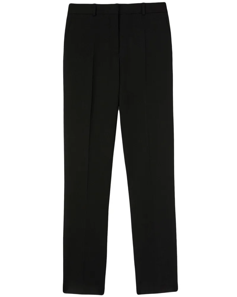 Jil Sander Straight-Leg-Hose mit hohem Bund - Schwarz Schwarz