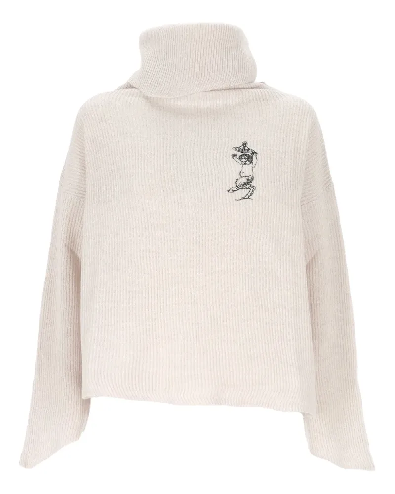 Vivienne Westwood Rollkragenpullover mit Stickerei - Nude Nude