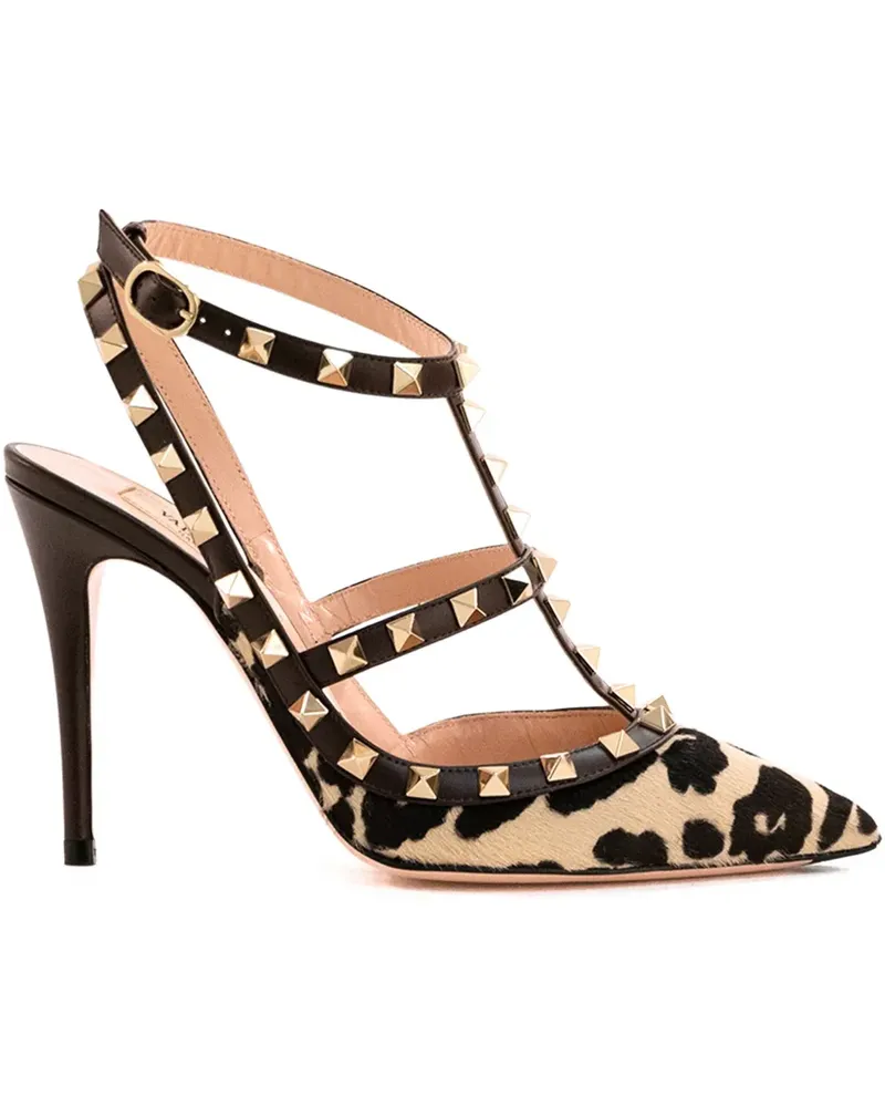 Valentino Garavani Rockstuds Pumps 100mm - Nude Nude