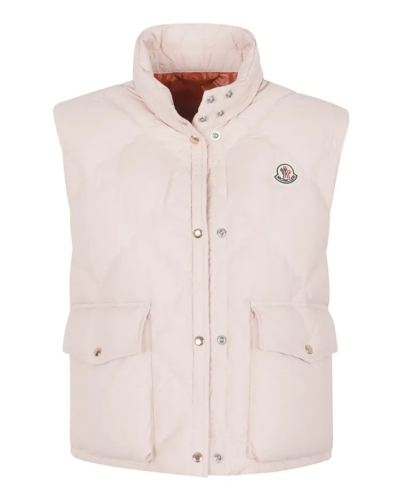 Moncler Biois diamond-quilted jacket - Rosa Rosa
