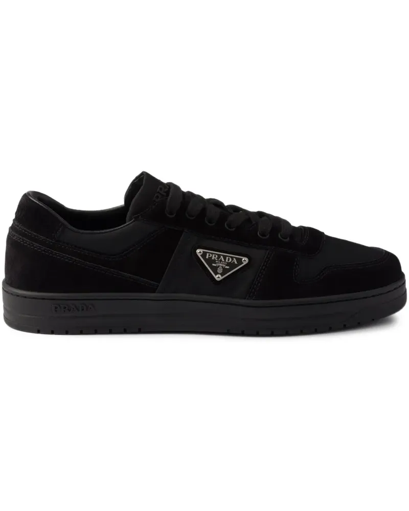 Prada Downtown Sneakers aus Wildleder - Schwarz Schwarz