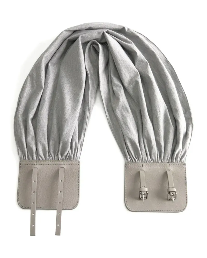 Paloma Wool Adriana II double-buckle ruched belt - Grau Grau