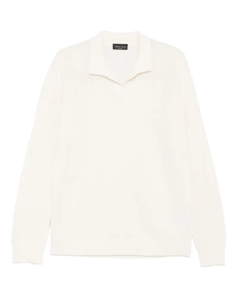 Roberto Collina Poloshirt aus Wollgemisch - Nude Nude