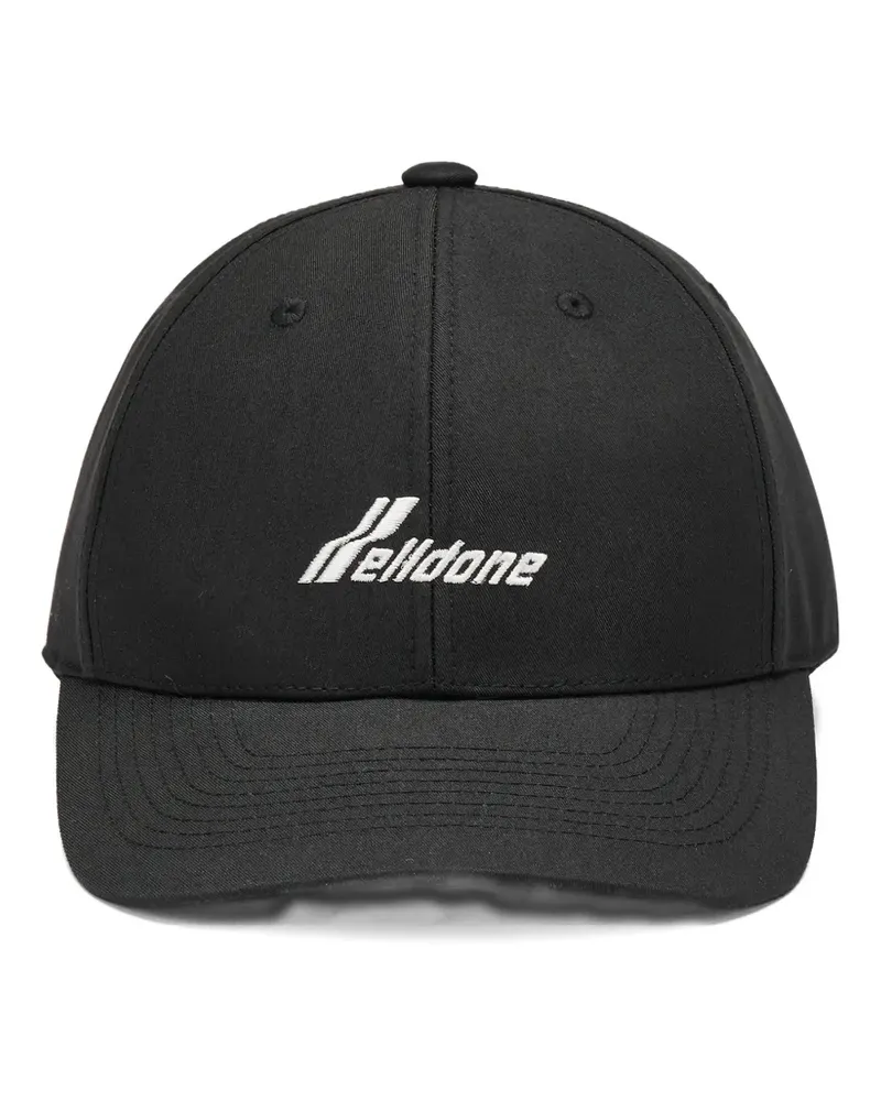 WE 11 DONE logo-embroidered baseball cap - Schwarz Schwarz