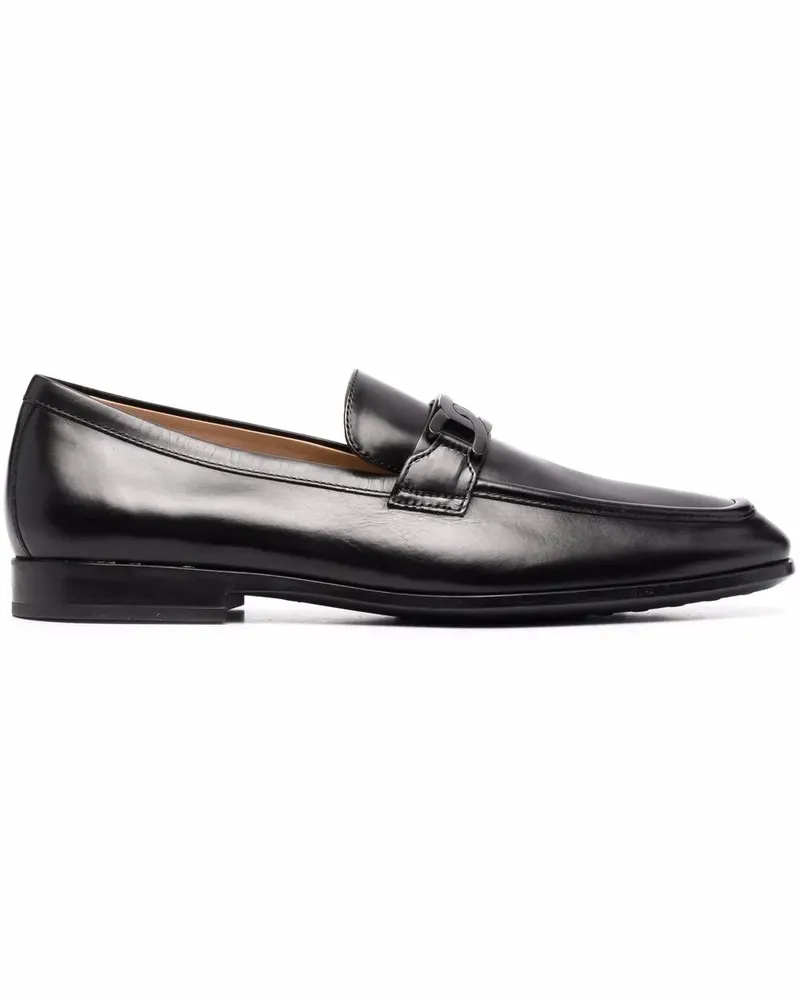 TOD'S Loafer mit Logo-Schild - Schwarz Schwarz