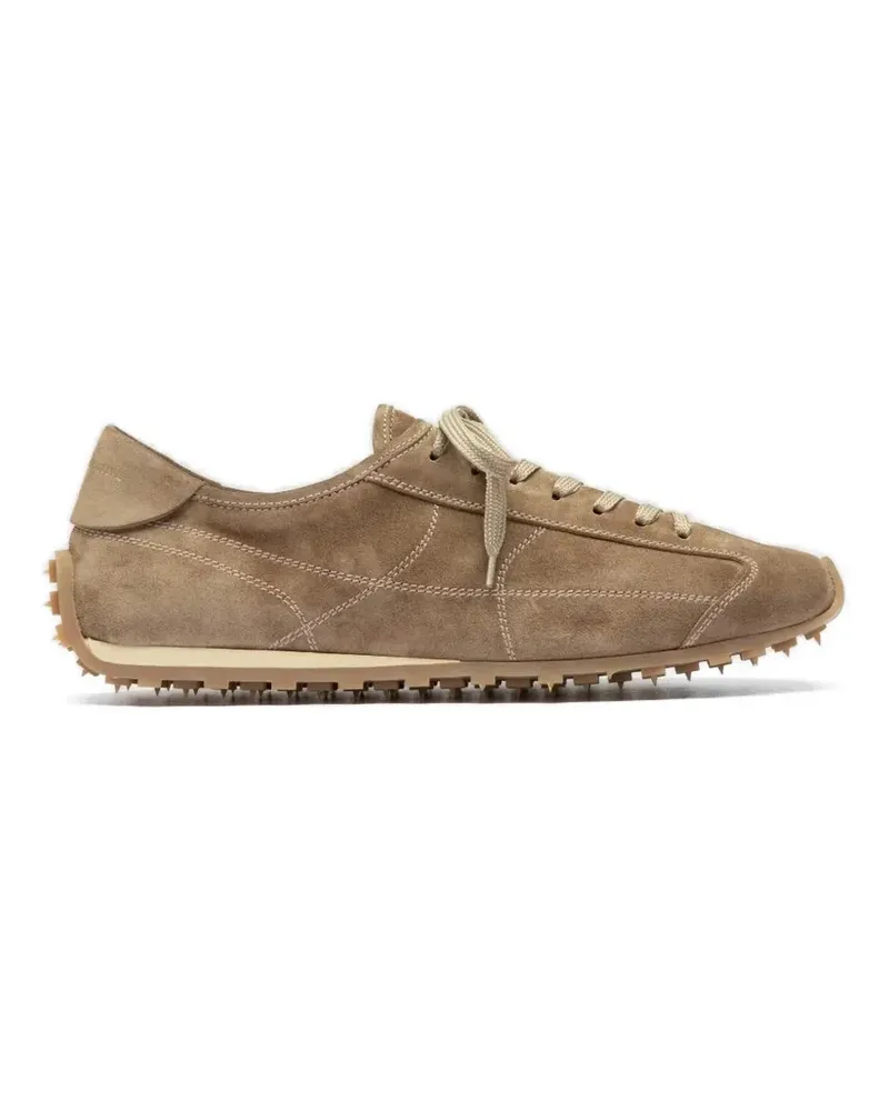 Officine Creative Italia Jarred lace-up suede sneakers - Nude Nude
