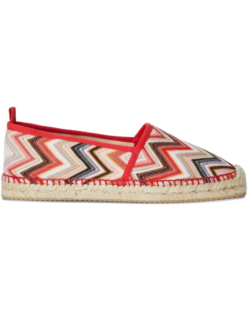Missoni Espadrilles mit Zickzackmuster - Rot Rot