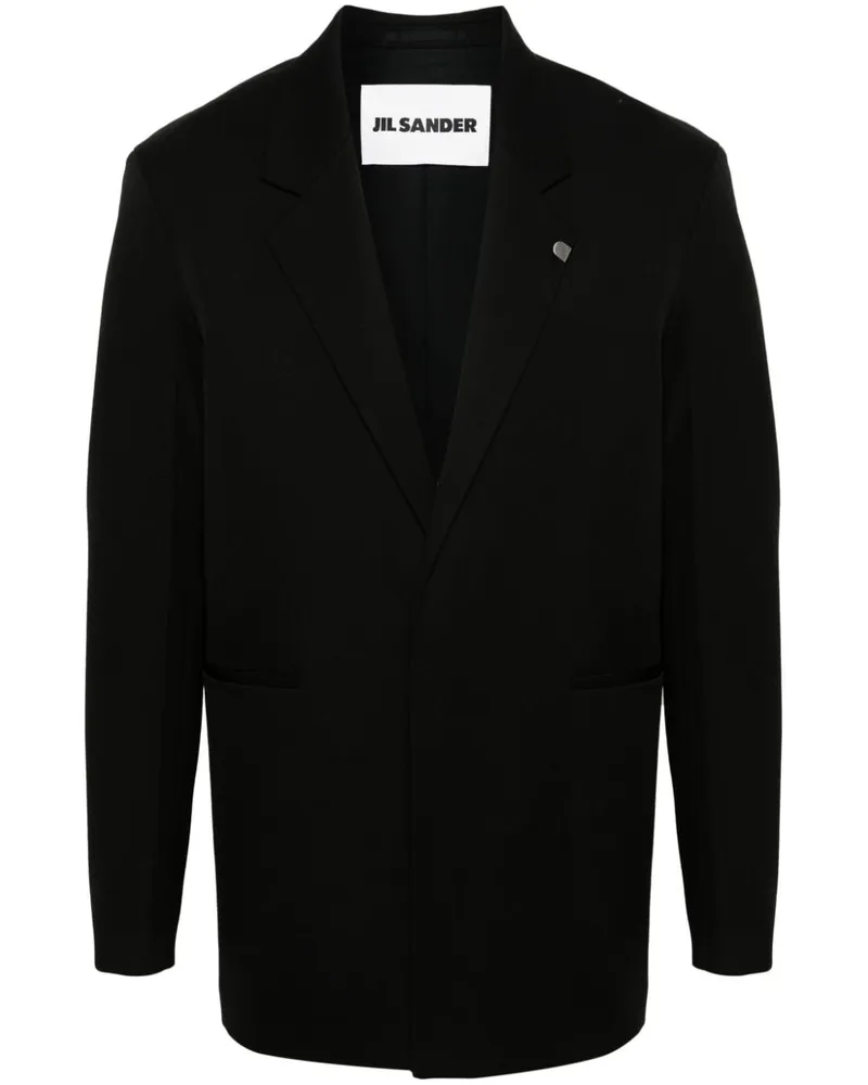 Jil Sander Einreihiges Sakko - Schwarz Schwarz