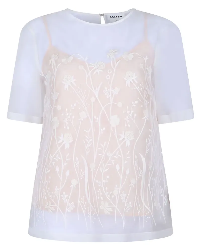 P.A.R.O.S.H. P.A.R.O H. Akila Bluse - Weiß Weiß