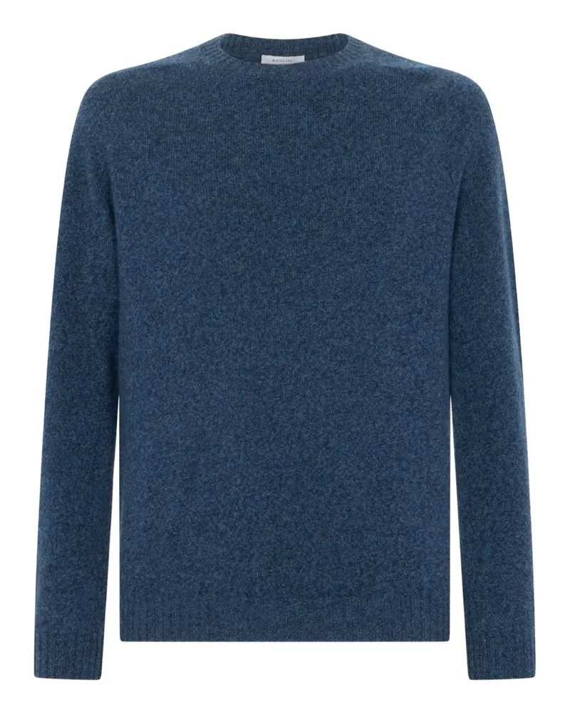 Boglioli Pullover mit Rundhalsausschnitt - Blau Blau