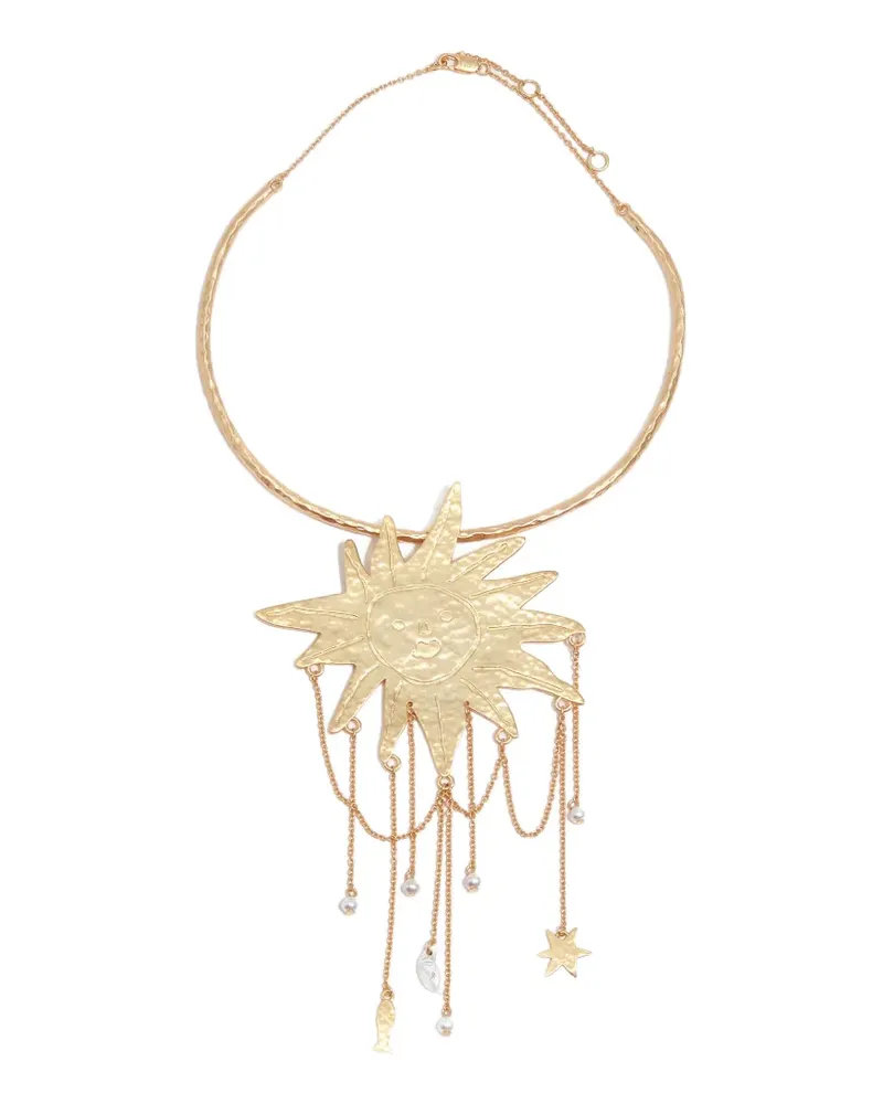 BIMBA Y LOLA Halskette mit Sonnen-Anhänger - Gold Gold