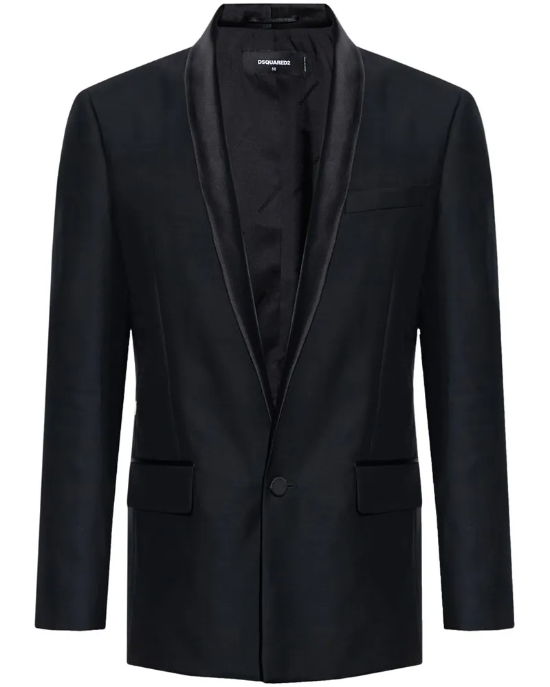 Dsquared2 Einreihiges Sakko - Schwarz Schwarz