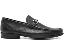 Loafer mit eckiger Kappe - Schwarz