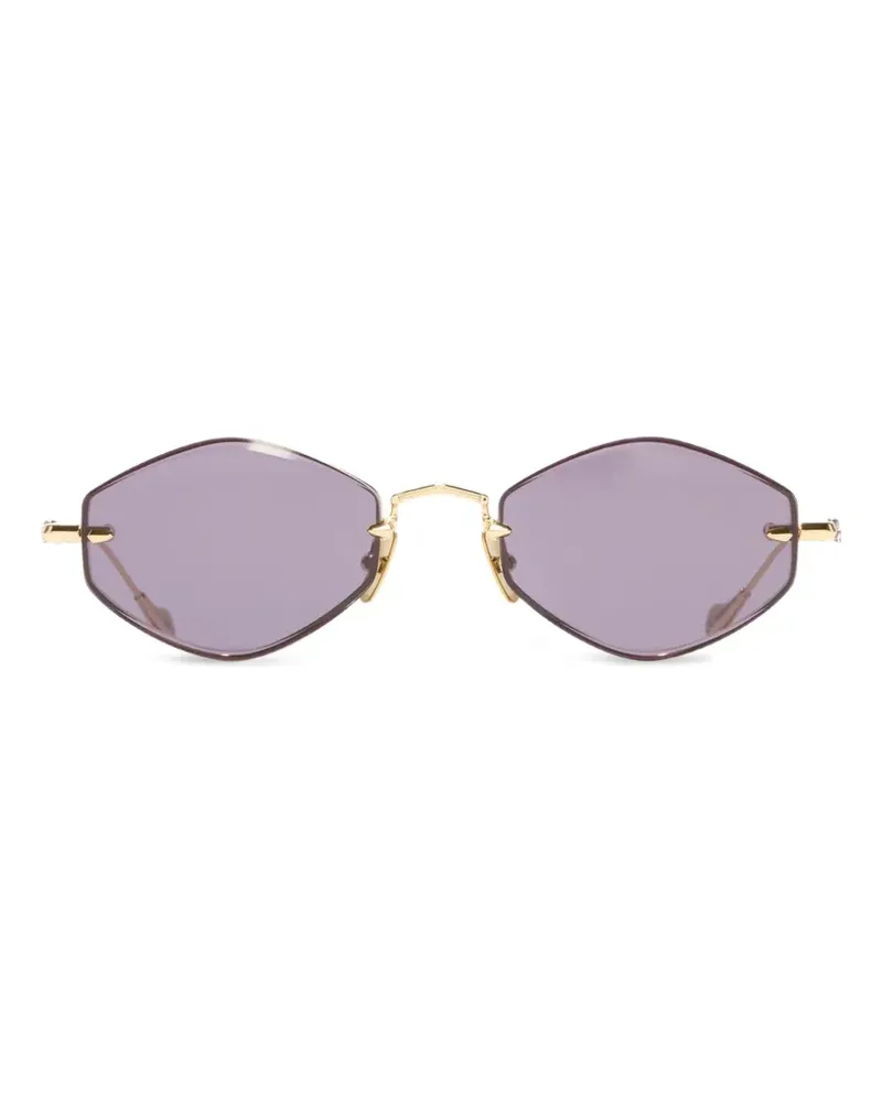 Cutler and Gross Great Frog Carol Sonnenbrille mit geometrischem Gestell - Gold Gold