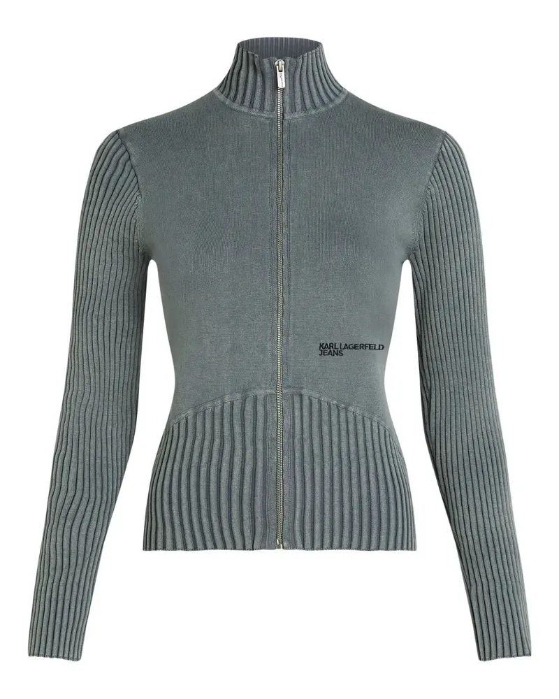 Karl Lagerfeld Utility-Pullover mit Reißverschluss - Grau Grau