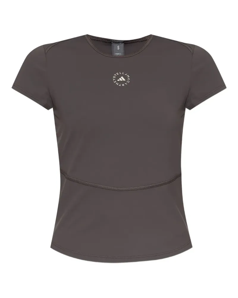 adidas T-Shirt mit Logo-Detail - Grau Grau