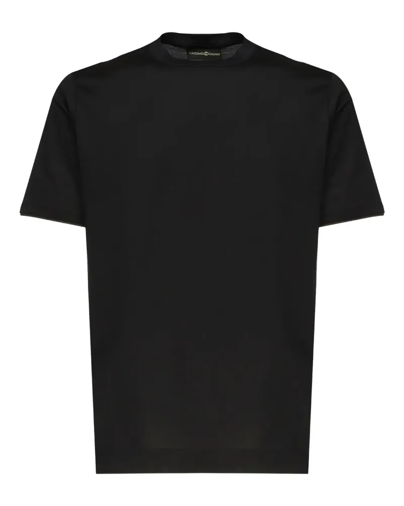 Giuliano Galiano T-Shirt mit Rundhalsausschnitt - Schwarz Schwarz