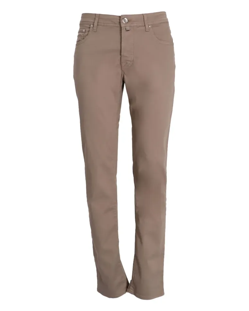 Jacob Cohën Chino mit geradem Bein - Braun Braun
