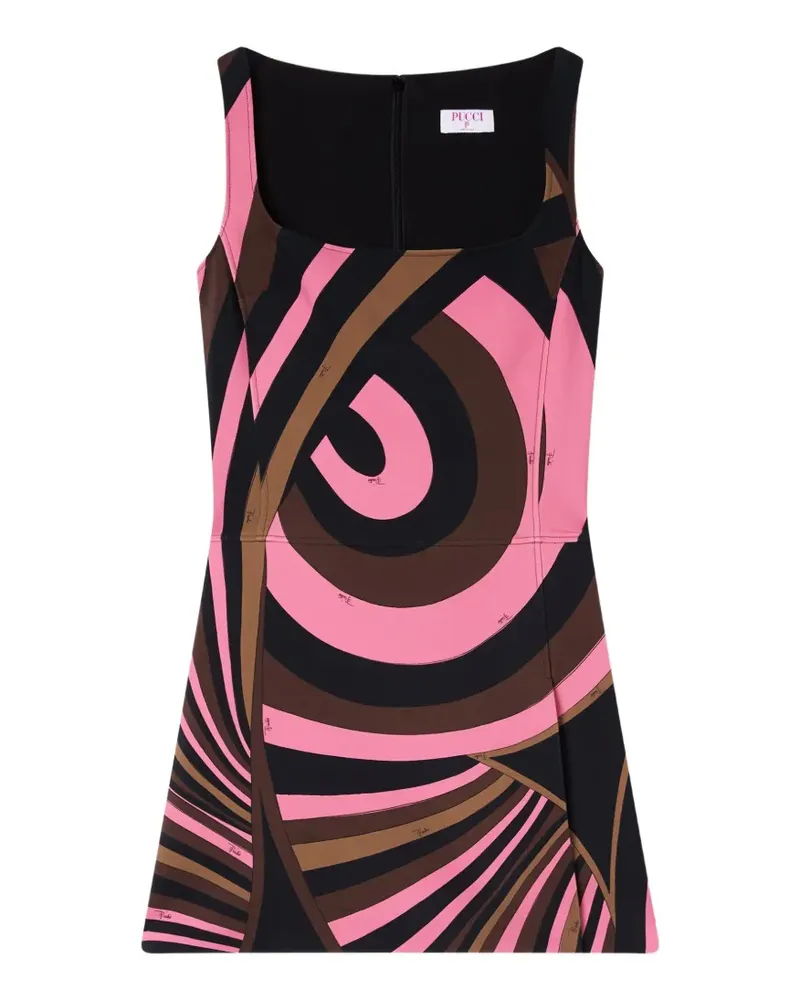 Emilio Pucci Cady-Kleid mit Iride-Print - Rosa Rosa