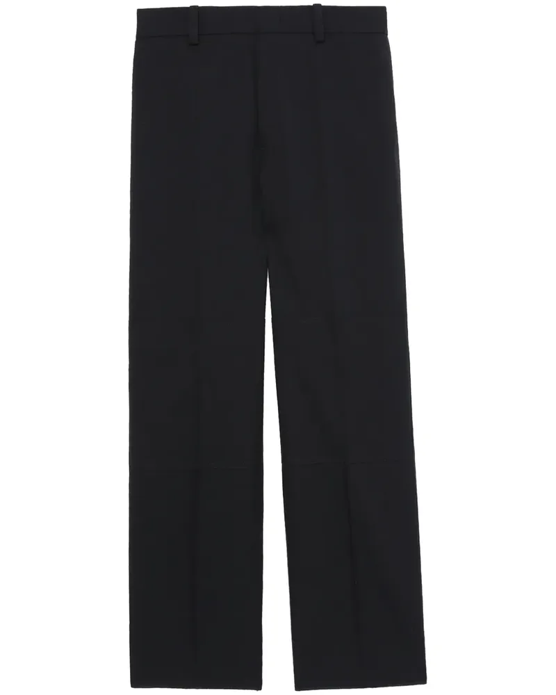 Jil Sander Hose mit weitem Bein - Schwarz Schwarz