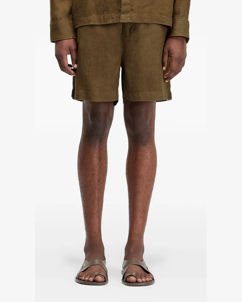 Osklen Shorts aus Leinen - Grün Grün